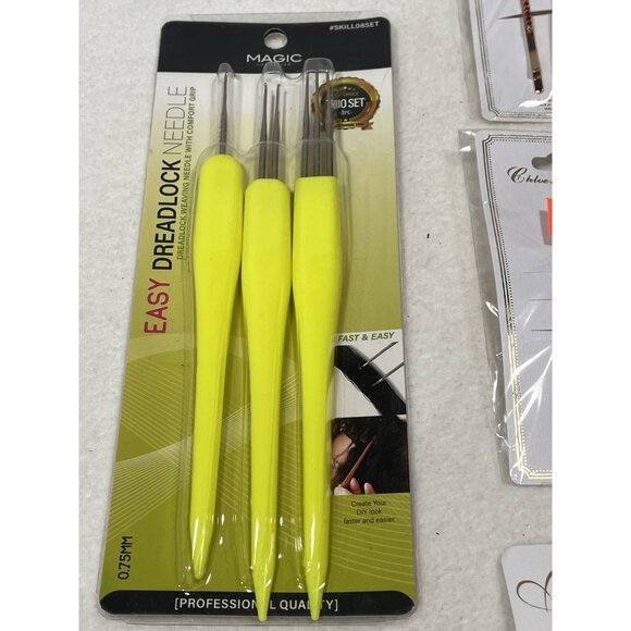 Hair Accessory Lot Dreadlock Tool Braid Cuffs Pins Styling Set New - Picture 3 of 16